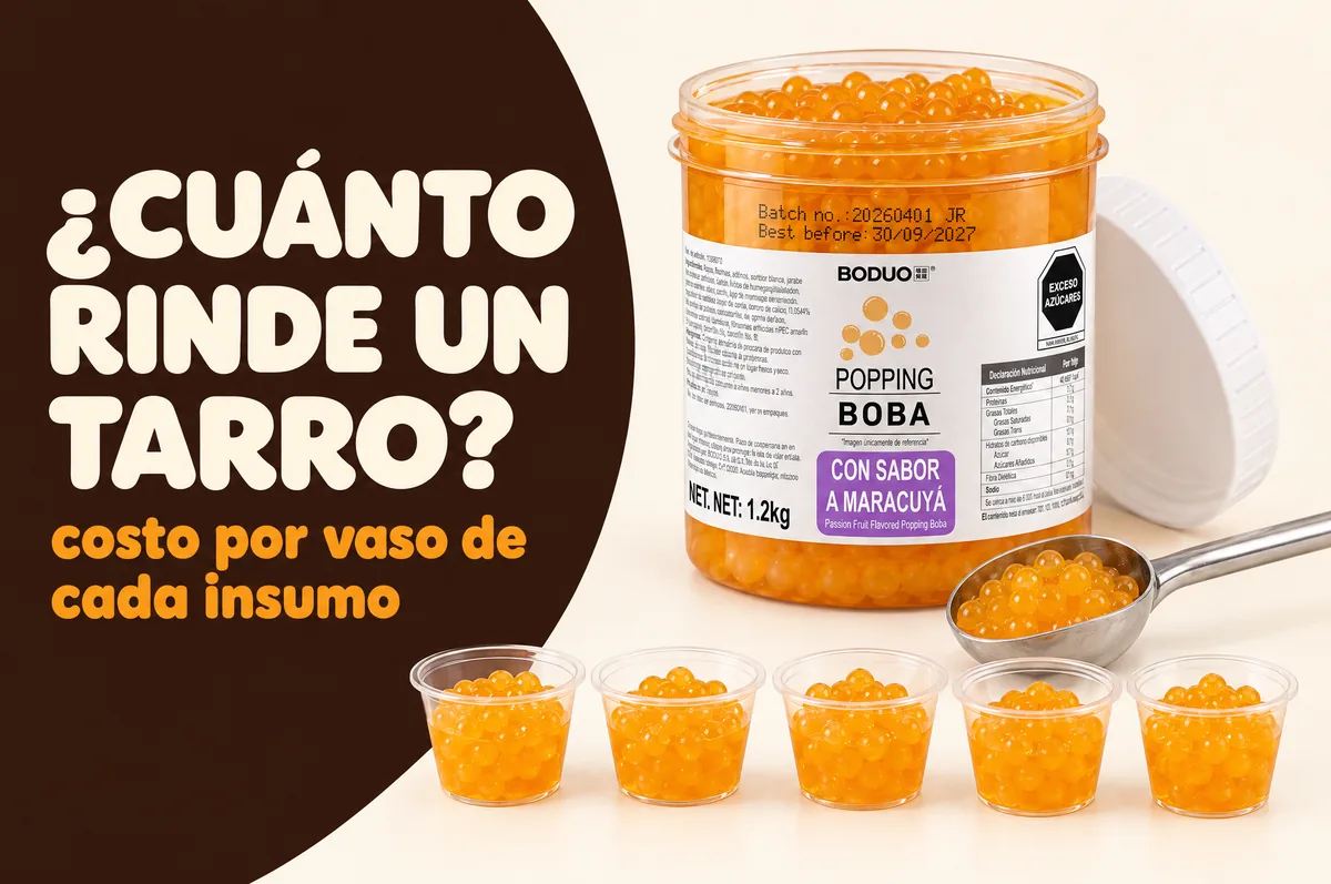 ¿Cuánto rinde un tarro? Costo por vaso de cada insumo