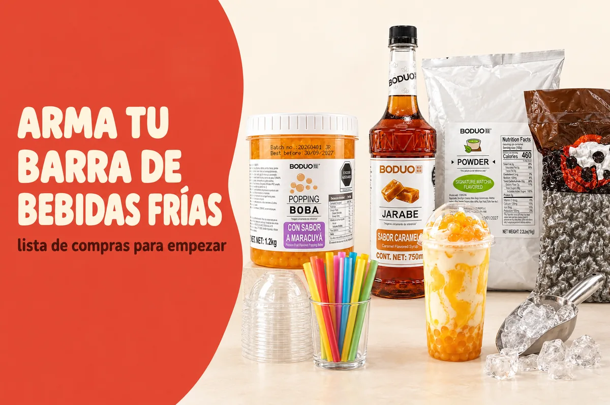 Arma tu barra de bebidas frías: lista de compras para empezar