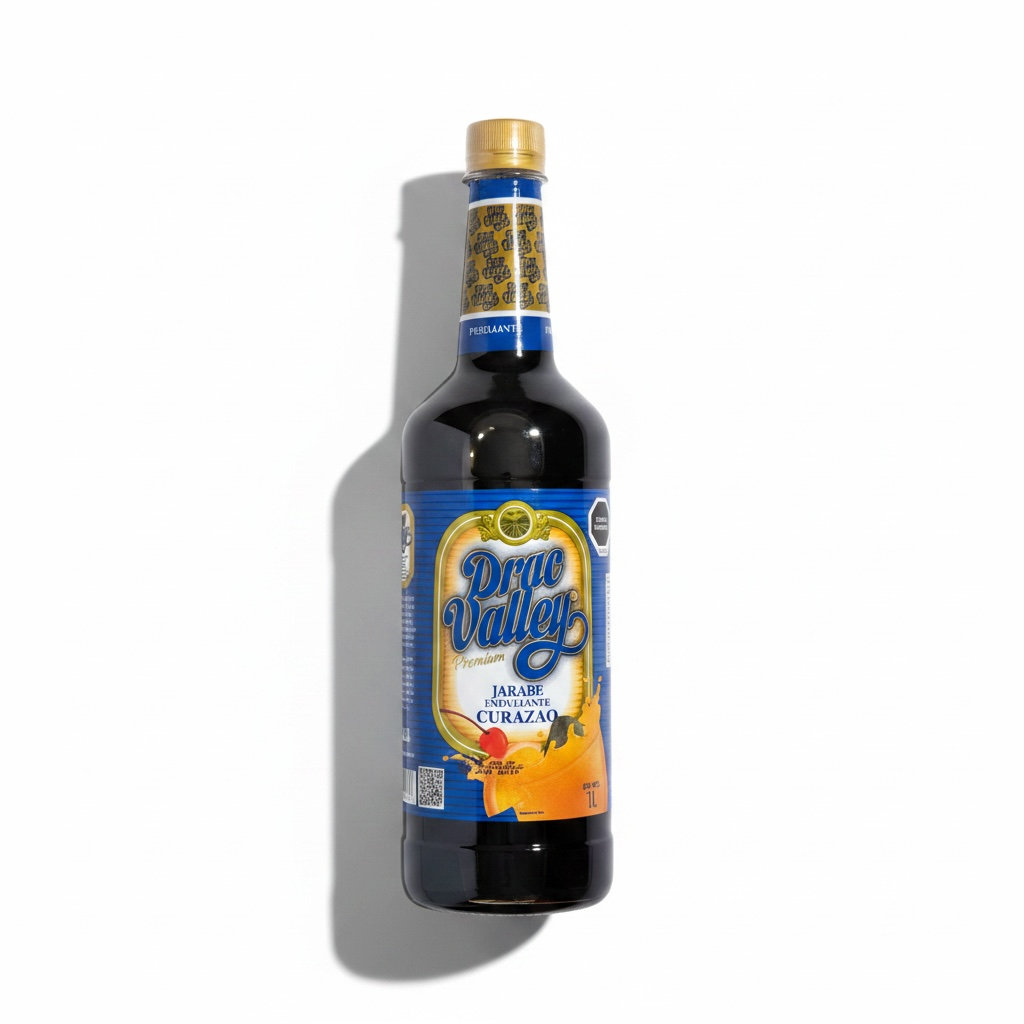 Jarabe Endulzante Curazao Azul Drac Valley 1LT
