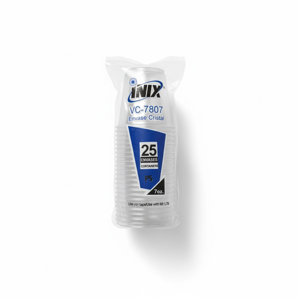[VC7V-1129] Vaso Cristal 7oz (VC-7807) Inix 25u