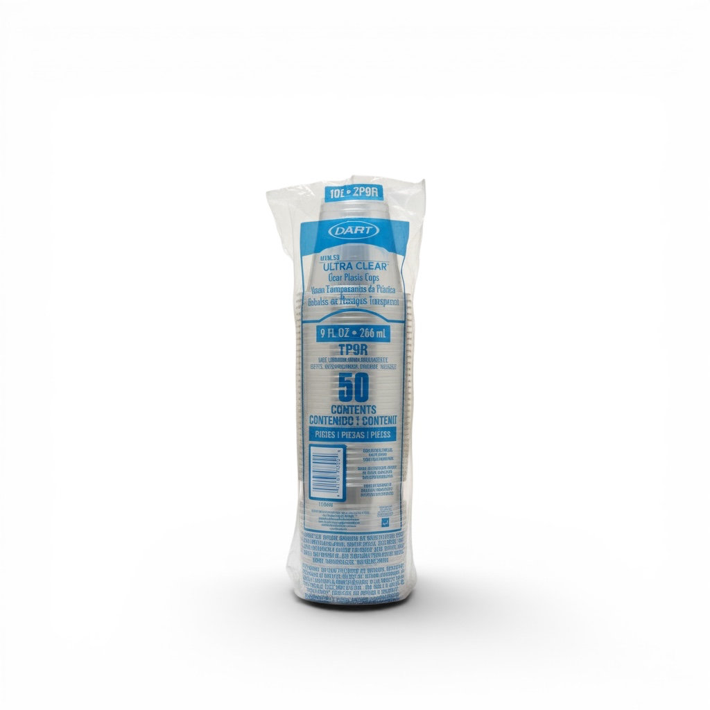 [VP9T-1135] Vaso PET 9oz (TP9D) Dart/solo 50PZ