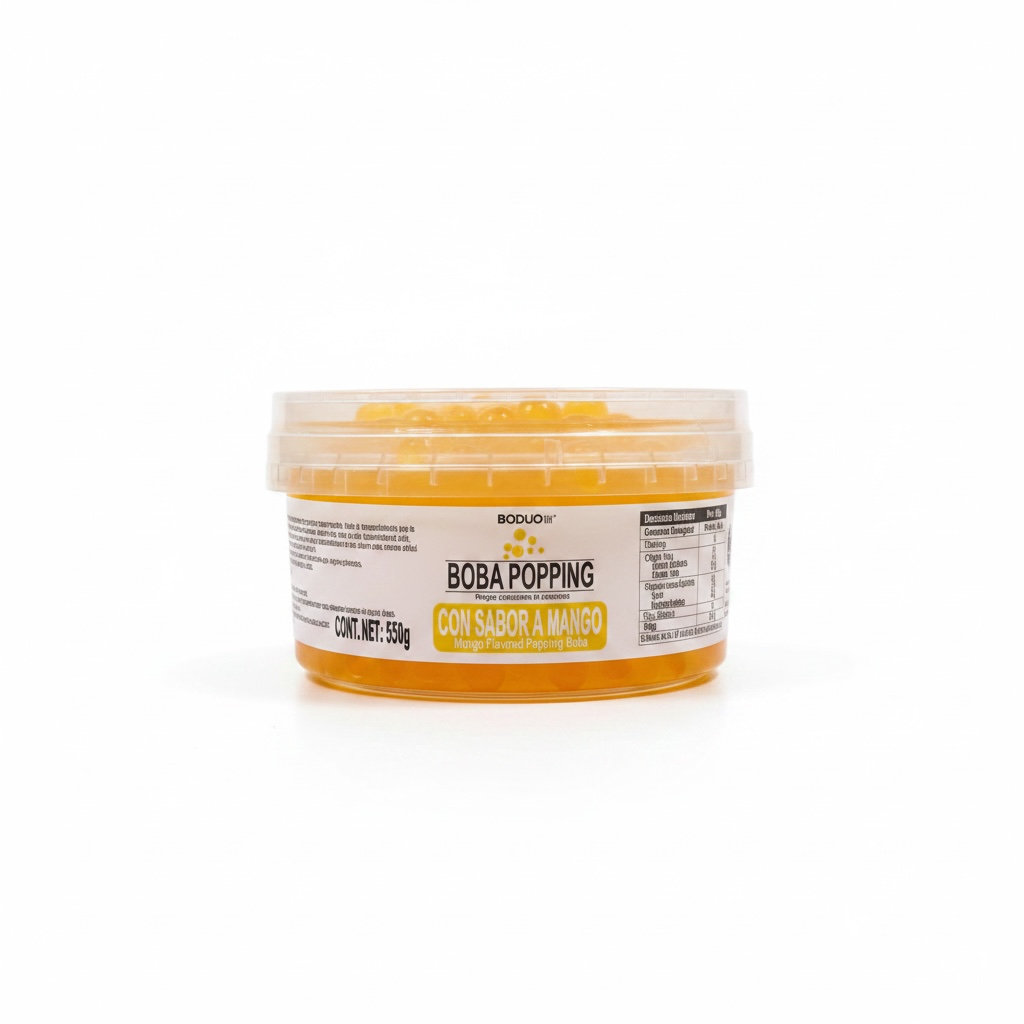 [PEBD-MAN-5C-1224] Perlas Explosivas Sabor Mango Boduo C/550Gr