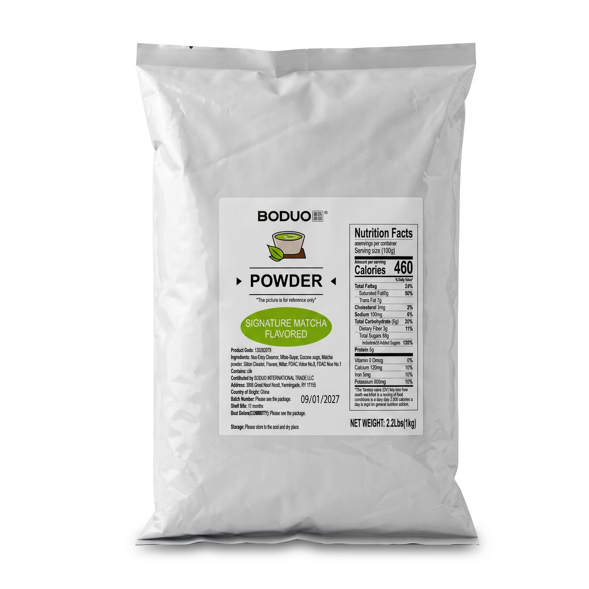 [PPBD-MAT-1220] Polvo para Preparar Bebidas Sabor Matcha Boduo